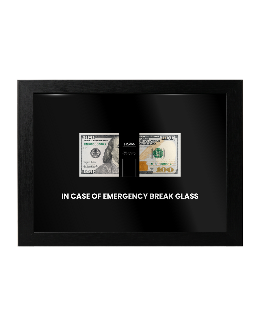 IN CASE OF EMERGENCY – BREAK GLASS
